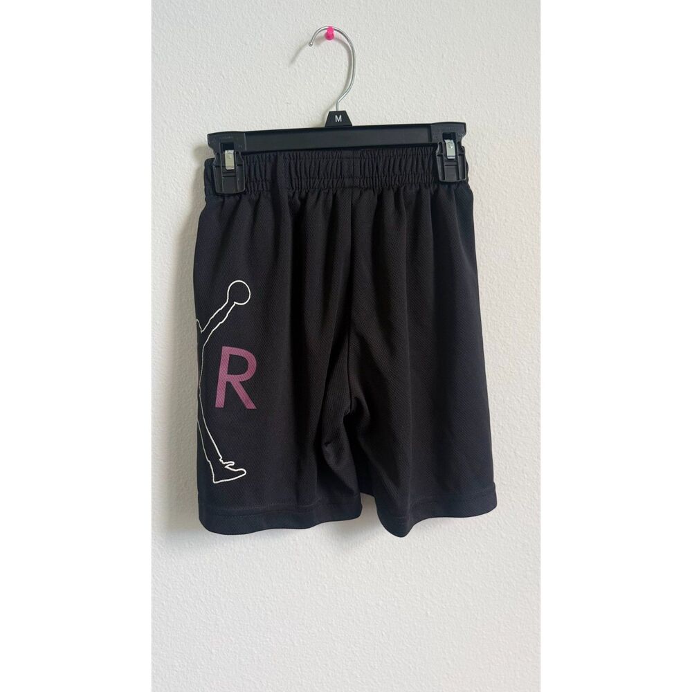 Jordan Boys Size S 8 Basketball Shorts Black Jumpman Graphic Athletic Mesh